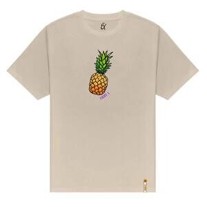 NEW EIGHT X men's piña graphic t-shirt in beige